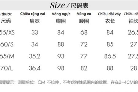 Phương pháp chọn kích cỡ đầm nữ Quảng Châu lúc nhập hàng